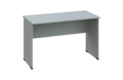 EPL 26 - 12 stůl kancelářský, dřevěná podnož, deska 25 mm, široký 1200 mm, šedá